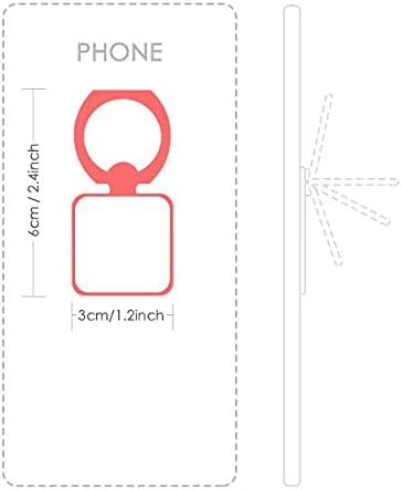 Високи Токчета Една Проста Графика Черен Контур Квадратно Пръстен За Мобилен Телефон Поставка Притежателя Скоба Универсална Подкрепа За Подарък