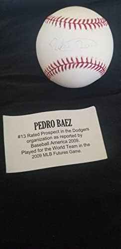 Педро Баэз Доджърс Стар Подписа Автограф Истински Бейзболен топката Rawlings Oml Tristar - Бейзболни Топки С Автографи
