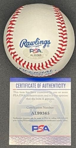 Дан Дженингс подписа бейзболен PSA / с автограф на ДНК - Бейзболни топки с автографи