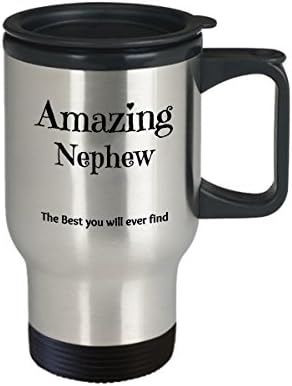 Най-добрата чаша за Племенник от Неръждаема Стомана Двойни стени с вакуумна изолация, най-Добрата Идея за подарък, Невероятна Кафеена Чаша За Пътуване, 14 грама