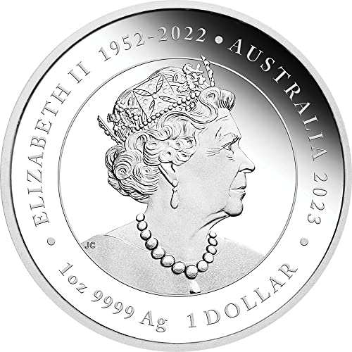 2023 DE Модерна Възпоменателна сребърна монета PowerCoin One Love с тегло 1 Унция 1 долар Австралия 2023 Proof
