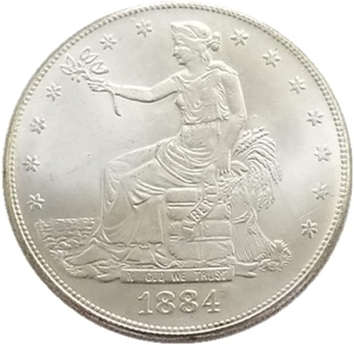 Старинни Занаяти Монети на САЩ 1884-P Чуждестранни Възпоменателни монети, Сребърни Долара