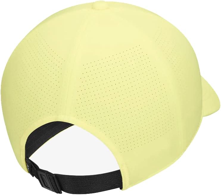 Дамски шапка за голф Nike Dri-FIT AeroBill Heritage86 с перфорации, Регулируема каишка, Лимонов цвят / Черно