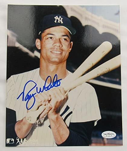 Автограф с автограф на Рой Уайт 8x10 Снимка X - Снимки на MLB с автограф