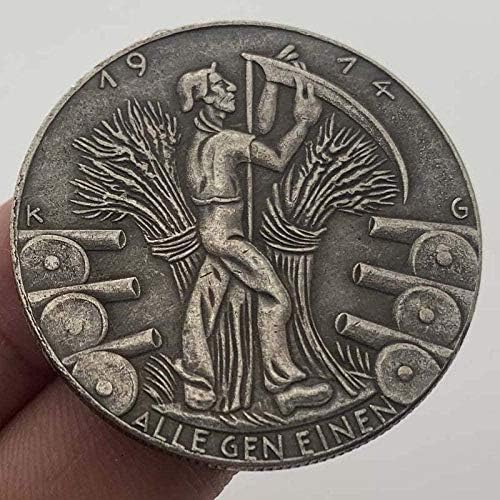1937 Блуждающая Монета Пеперуда Дамски Латунная Стара Сребърна Монета са подбрани Монета 21 mm Медно Сребърна Монета Череп на Бик Възпоменателна Монета Копие Украса за Събиране на Подаръци