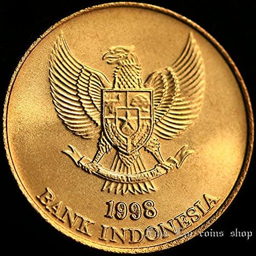 Индонезия 1998 Монета на 50 Рупии Комодо Бу Монета от 20 мм Възпоменателна Монета