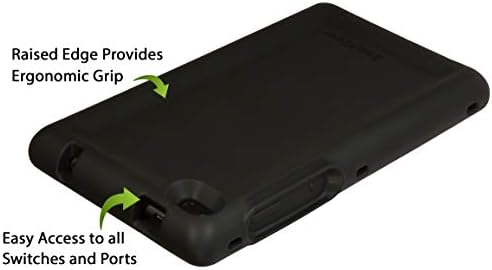 BobjGear Здрав калъф за таблет Bobj за Lenovo Tab E7 (TB-7104F), удобен за деца (bold черен)