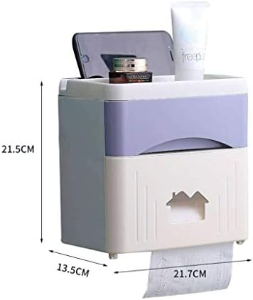 Държач за тоалетни ролки FXBZA, Самоклеящийся, монтиран на стената, Водоустойчив, с чекмедже за съхранение, Можете да Използвате Рулонную хартия, Опаковка за Многократна сгъване на Хартиени кърпи за ръце-Розов