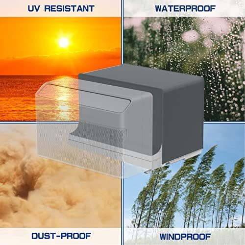Wintcomfort U-Образна Зимата Калъф за прозорец климатик, Сверхпрочный Калъф за климатик за защита на външни блокове, Водоустойчив и Ветрозащитный