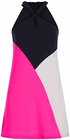 Nxxyeel Женствена рокля на бретелях 2022, без ръкави, с открити рамене, отворена врата и принтом, летни модни коктейлни рокли за партита