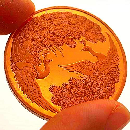 Китайски Паун Патица-Мандаринка Чучулига Любимо Животно Любима Монета Възпоменателна Монета Позлатен Щастливата Монета На Колекционерски Монети Занаяти