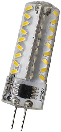Jckinging (Комплект от 5 светодиодни лампи G4 мощност от 4 Вата, 72 светодиода на SMD 3014 (AC 110-130 В), и топло бяла светлина (2300-3000 На), подмяна на халогенна лампа 330 LM, енергоспестяващи лампи G4