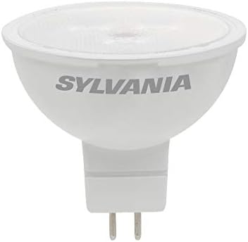 Led лампа прожекторного осветление SYLVANIA MR16, 5 W, Еквивалент на 35 Вата, Без регулиране на яркостта, на 350 Лумена, 3000 К, Бяла - 3 опаковки (79129)