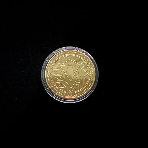 2 елемента Възпоменателна Монета, Позлатена Сребърна Монета Eos Грейпфрутовая Монета Виртуална Криптовалюта 2021 Лимитированная Серия са подбрани Монета с Защитно покритие