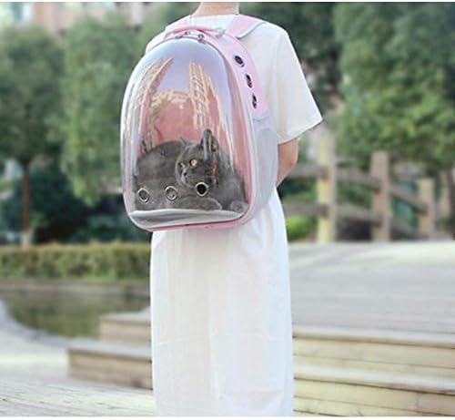 Раница за домашни любимци Meilishuang, чанта за котки, чанта за разходка, преносим космическа клетка за котки, преносим чанта, голяма нагрудная чанта през рамо, раница за домашни любимци