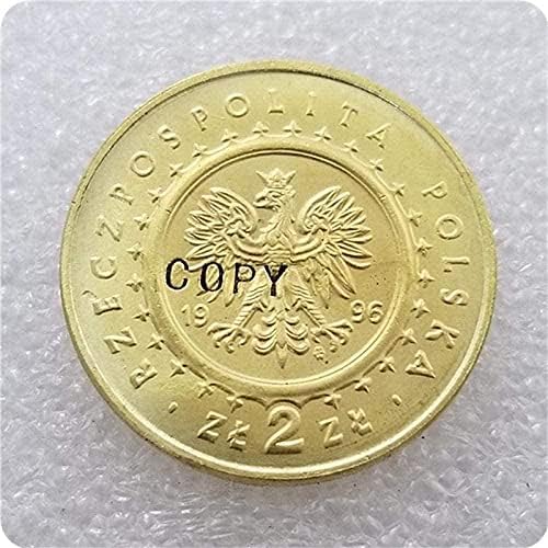 1996 Полска Монета 150 години от рождението на СЕНКЕВИЧА ХЕНРИКА Копие на Копие на Сувенири Новост Монета, Монета за Подарък